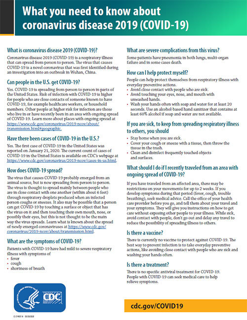 COVID19 Free CDC Design Templates PrintPlace